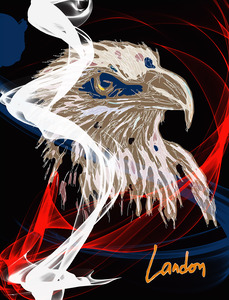 Red White and Blue Eagle