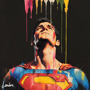 Superman Paint Drip 2