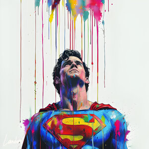 Superman Paint Drip 4