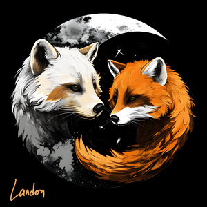 yin yang foxes 2