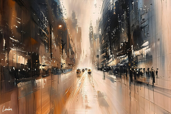 A City At Night 2 by Landon