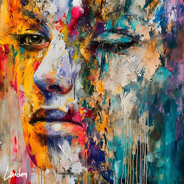 Abstract Portrait 4 Print