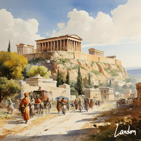 Acropolis of Athens 1 by Landon