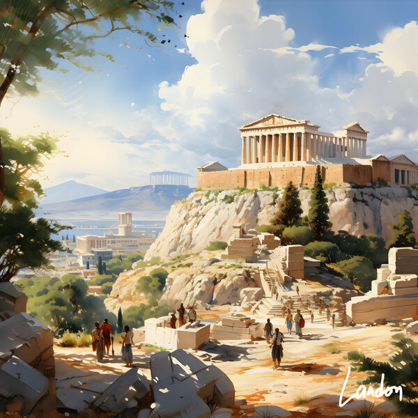 Acropolis of Athens 4 by Landon