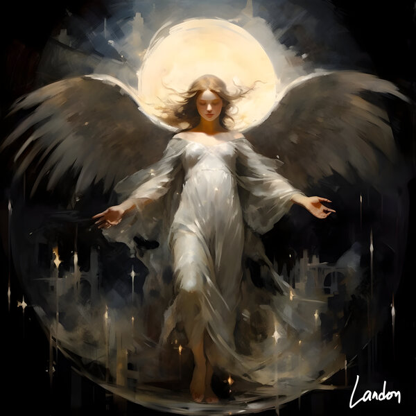 Angel Walks 1 Print
