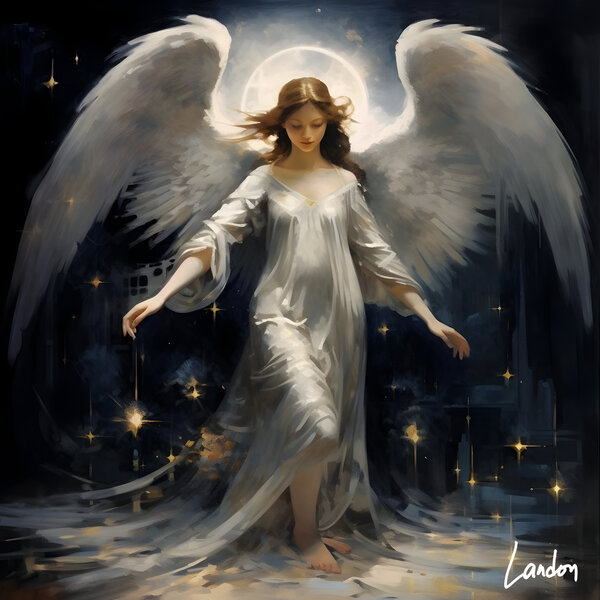 Angel Walks 2 Print