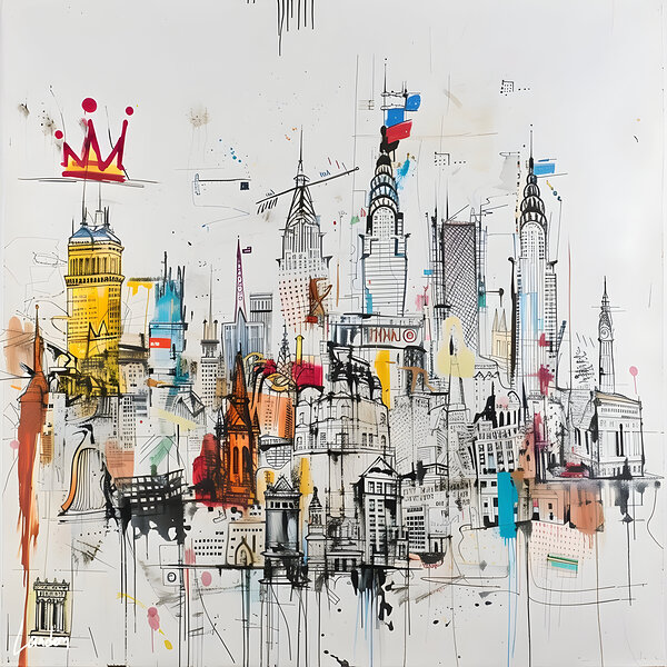 Basquiat City 13 Print
