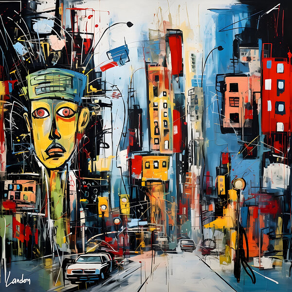 Basquiat City 2 by Landon