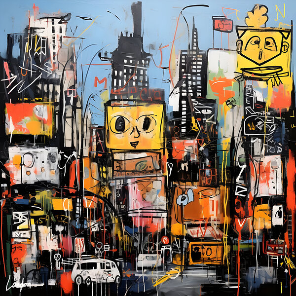 Basquiat City 3 by Landon