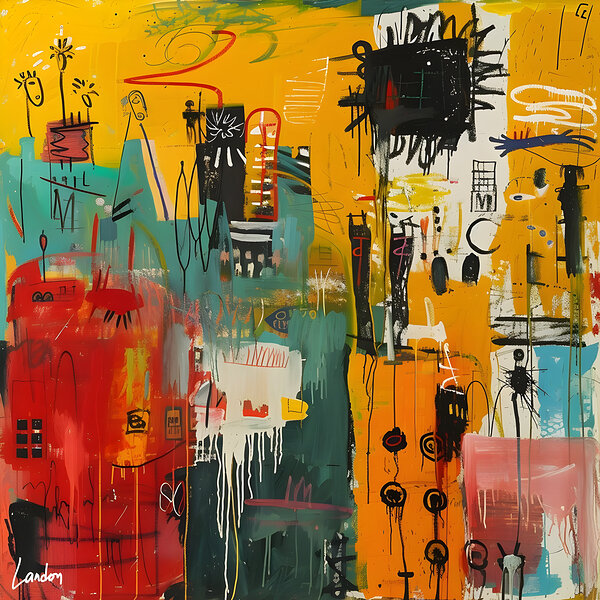 Basquiat City 6 Print