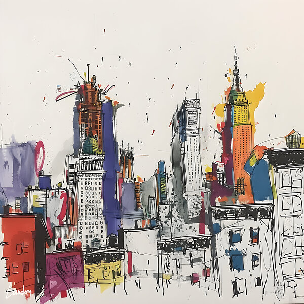 Basquiat City 7 Print