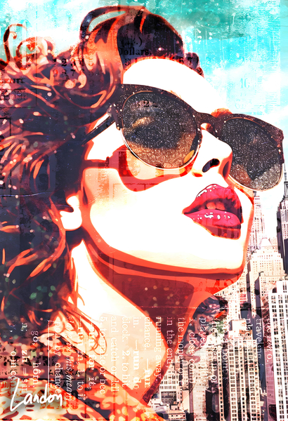 Beauty In sunglass 10 by Landon