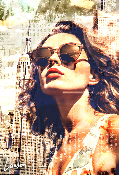 Beauty In sunglass 12 by Landon