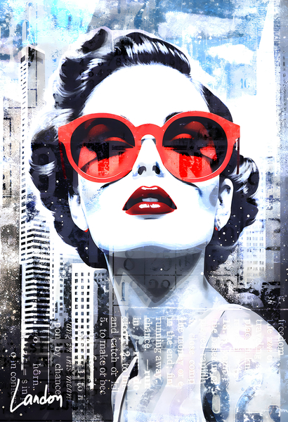 Beauty In sunglass 14 by Landon