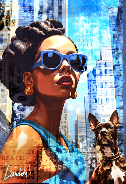 Beauty In sunglass 1 by Landon