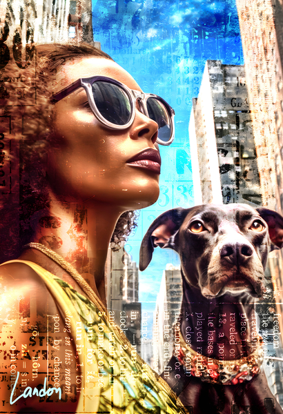 Beauty In sunglass 3 by Landon
