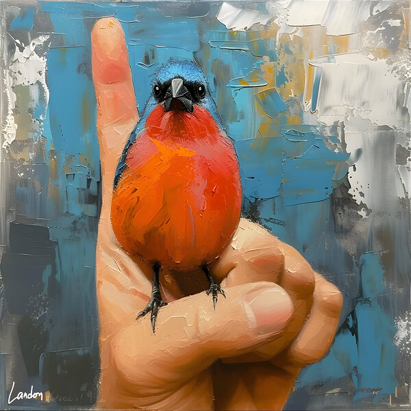 Blue Bird 4 Print
