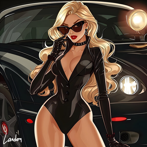 Cartoon Glam 2 Print