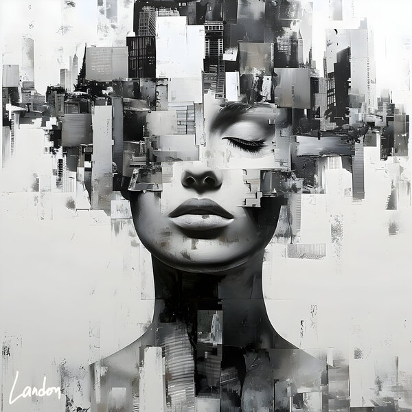 Collage Babe 8 Print