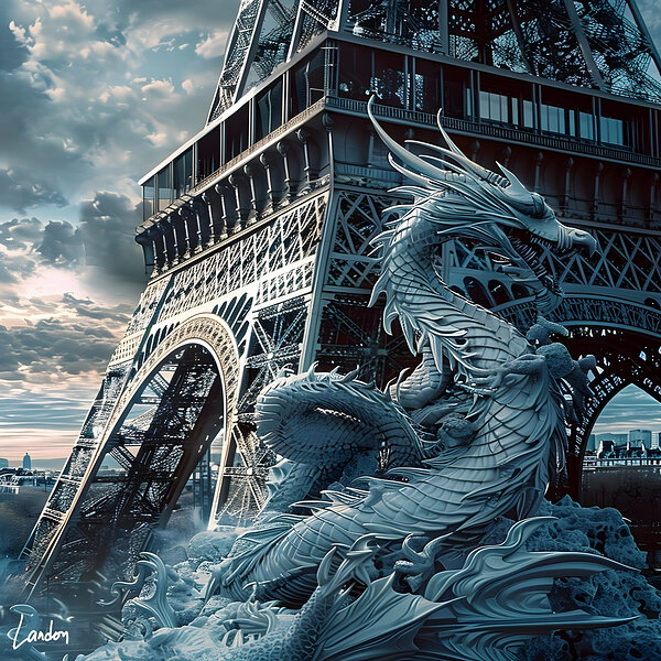 Dragon In Paris 6 by Landon