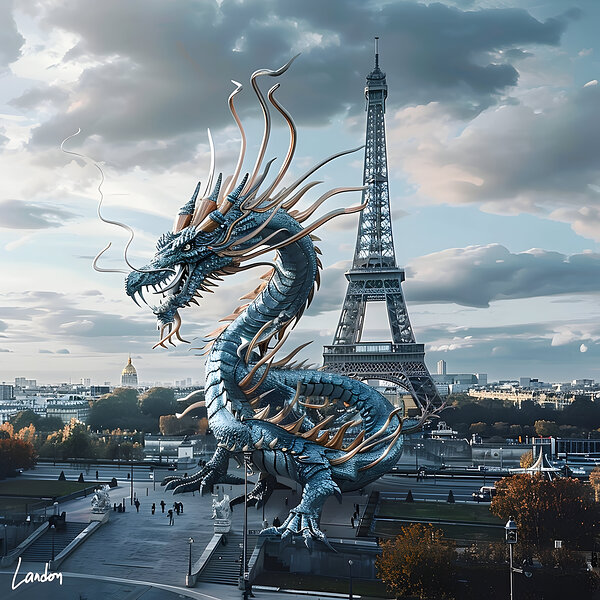 Dragon In Paris 7 by Landon
