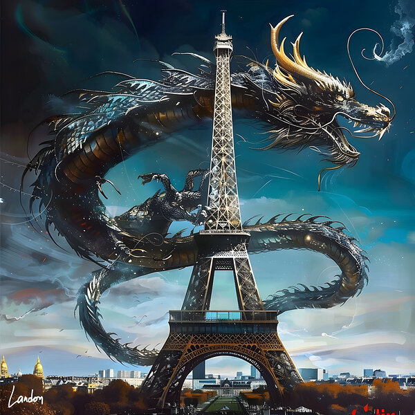 Dragon In Paris 8 by Landon