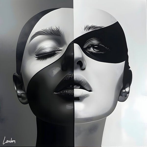 Duality of Elegance 2 Print