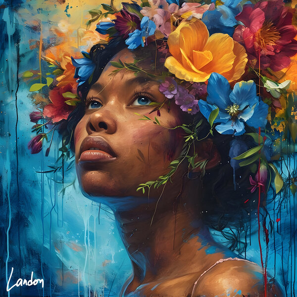 Flower Woman 10 Print