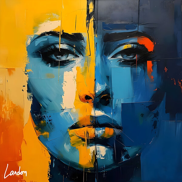 Fragmented Face 6 Print