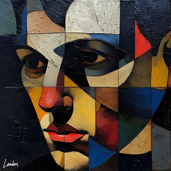 Fragmented Portrait 4 by Landon