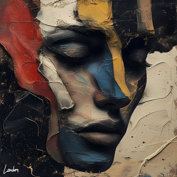 Fragmented Portrait 5 by Landon