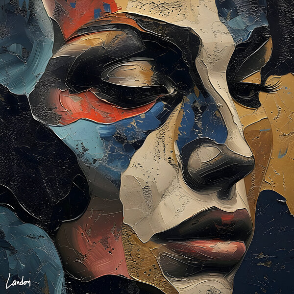 Fragmented Portrait 6 by Landon