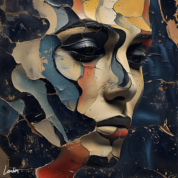 Fragmented Portrait 7 by Landon
