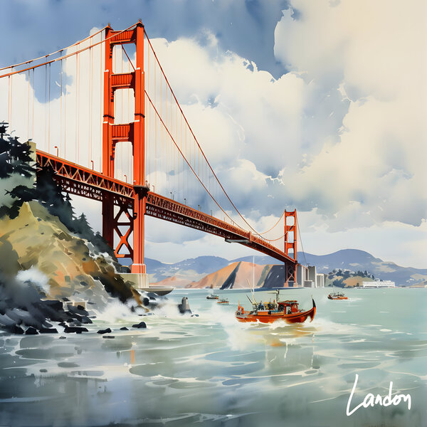 Golden Gate Bridge 1 by Landon