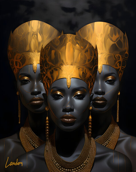 Golden Goddesses 1 Print