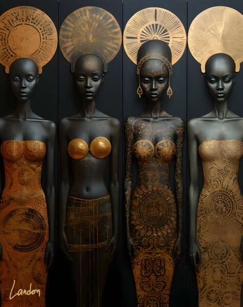 Golden Goddesses 13 Print