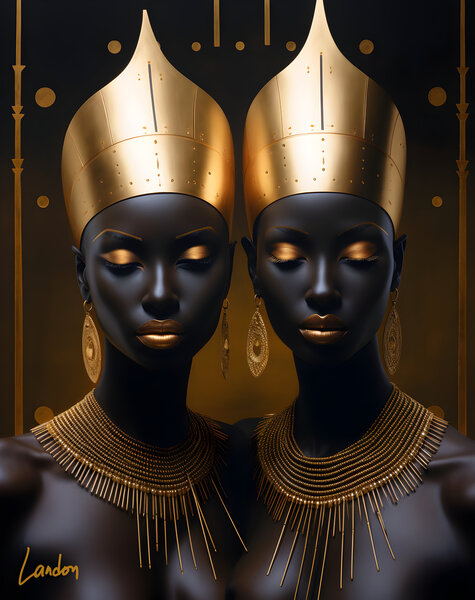 Golden Goddesses 2 Print