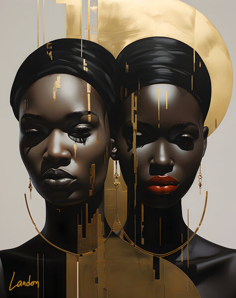 Golden Goddesses 5 Print