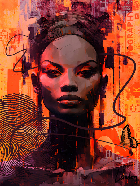 Golden Muse 2 Print