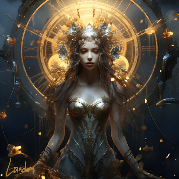 Golden Timepieces 3 by Landon