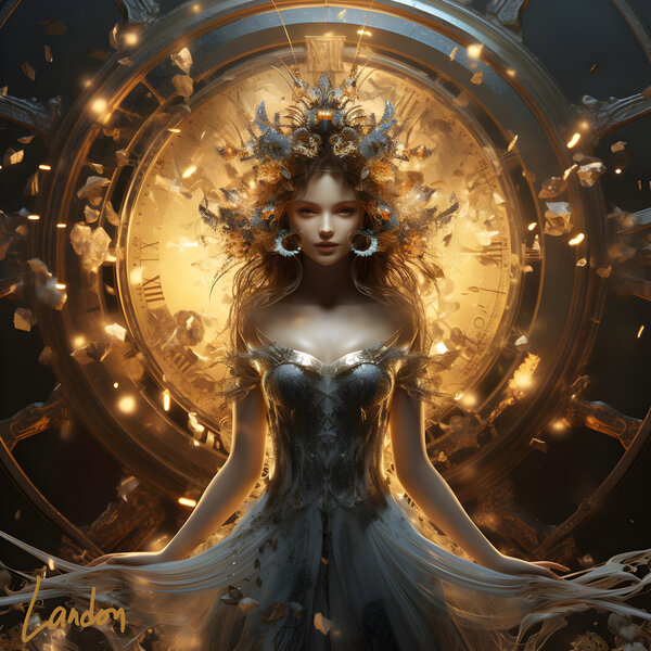 Golden Timepieces 4 by Landon