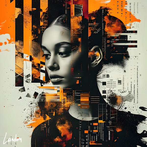 Her Digital Glitch 3 Print