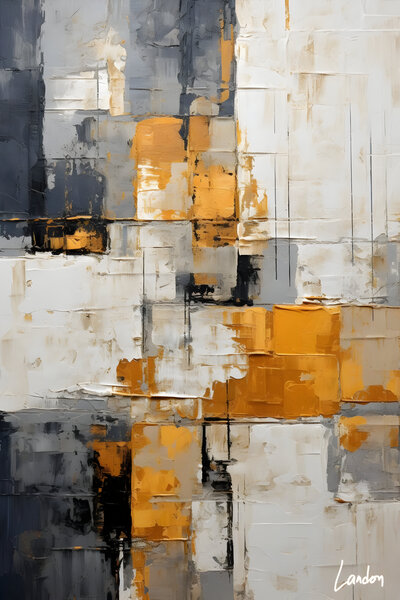 Honey Abstract 3x by Landon