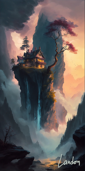 House in the Clouds Zen 2 Print