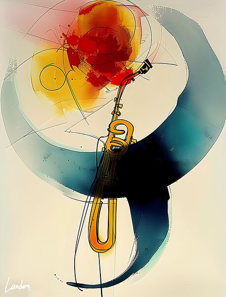 Lost in Music 1 Print
