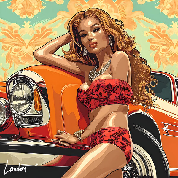 Luxury Woman 2 Print