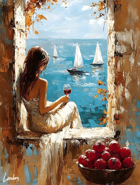 Mediterranean Muse 1 by Landon