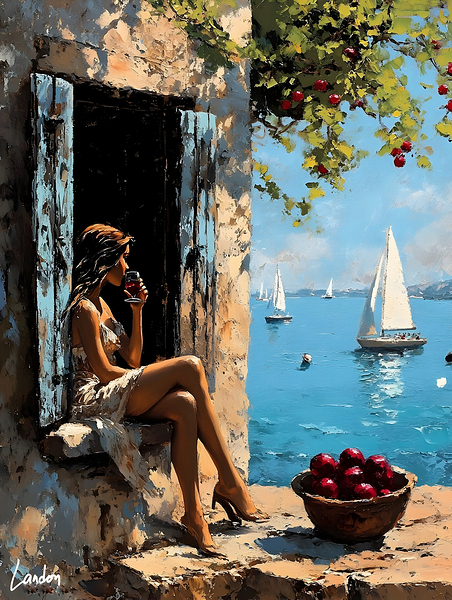 Mediterranean Muse 3 by Landon