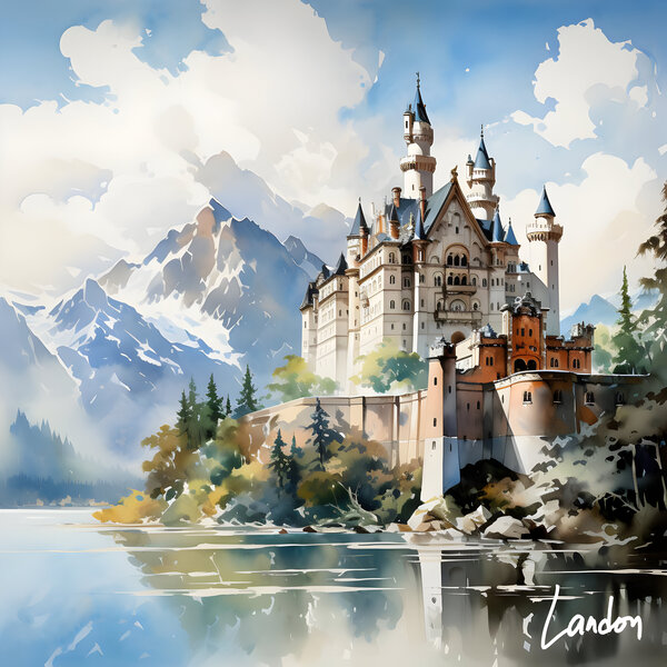 Neuschwanstein Castle 2 by Landon