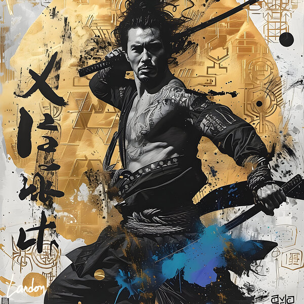 Op Art Soldier 3 Print